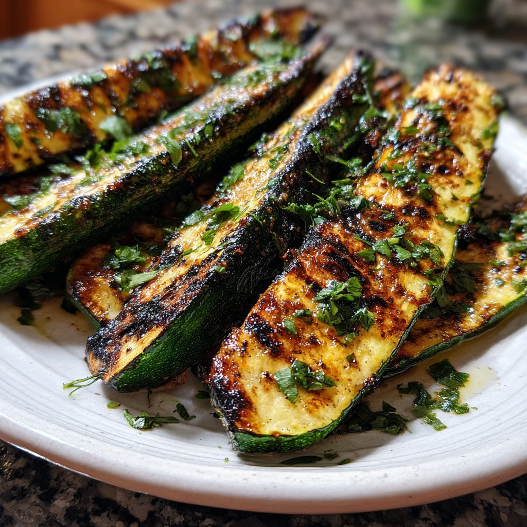 Gegrillte Zucchini Mit Kräutern