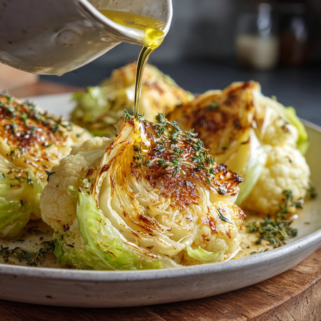 Blumenkohl mit Thymian und Öl
