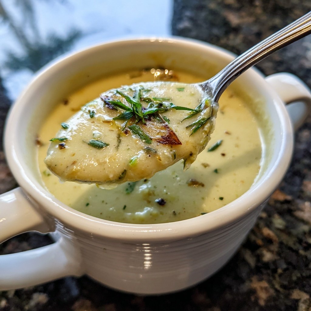 Blumenkohlsuppe mit Lauch