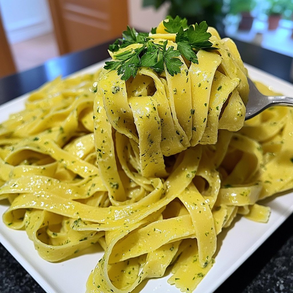 Tagliatelle mit Kräuterbutter