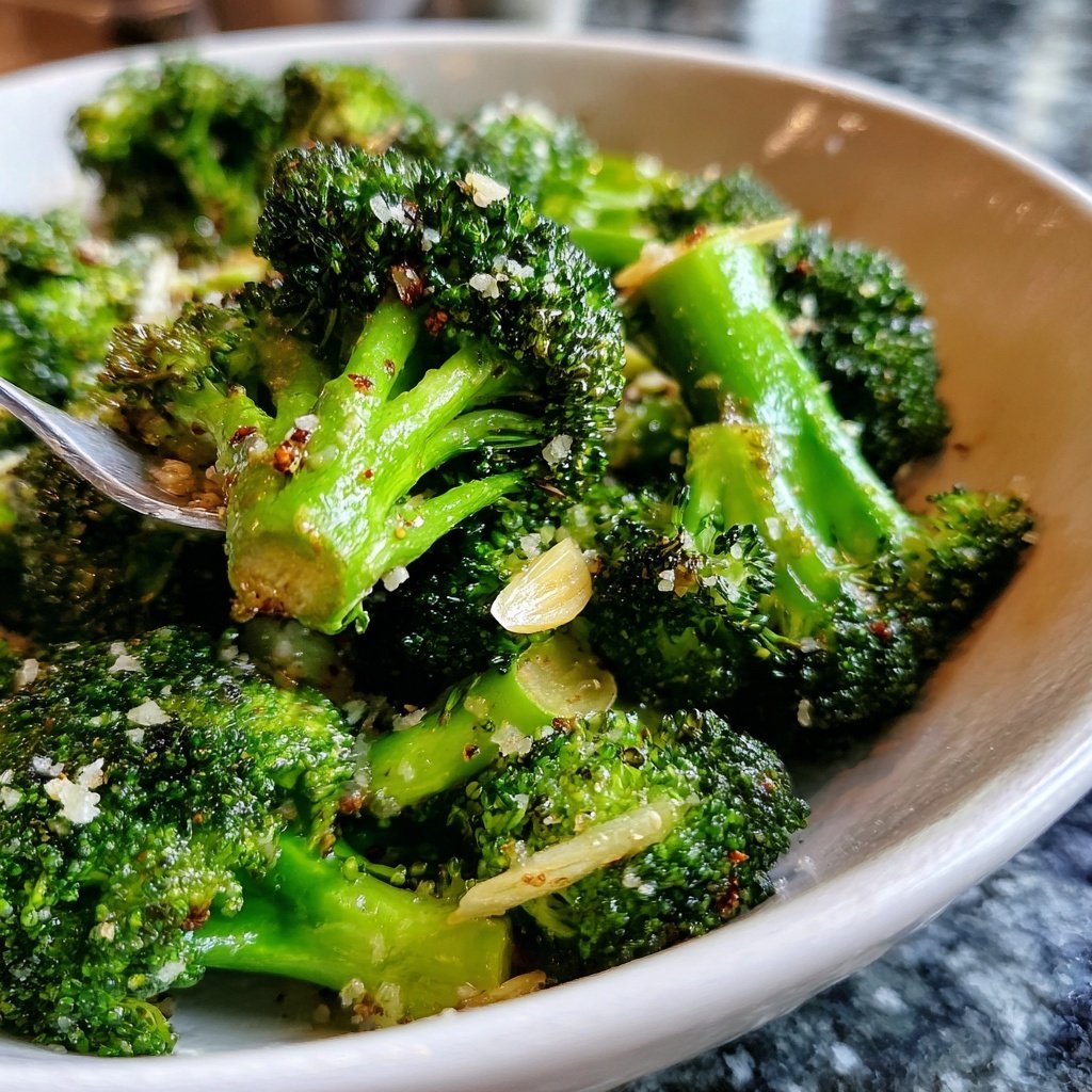 Brokkoli Pfanne Mit Knoblauch