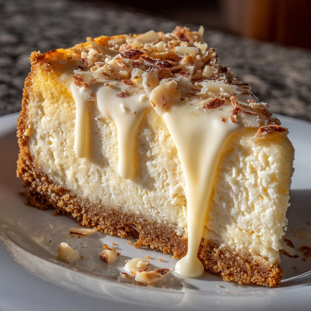 Cheesecake mit weißer Schokolade