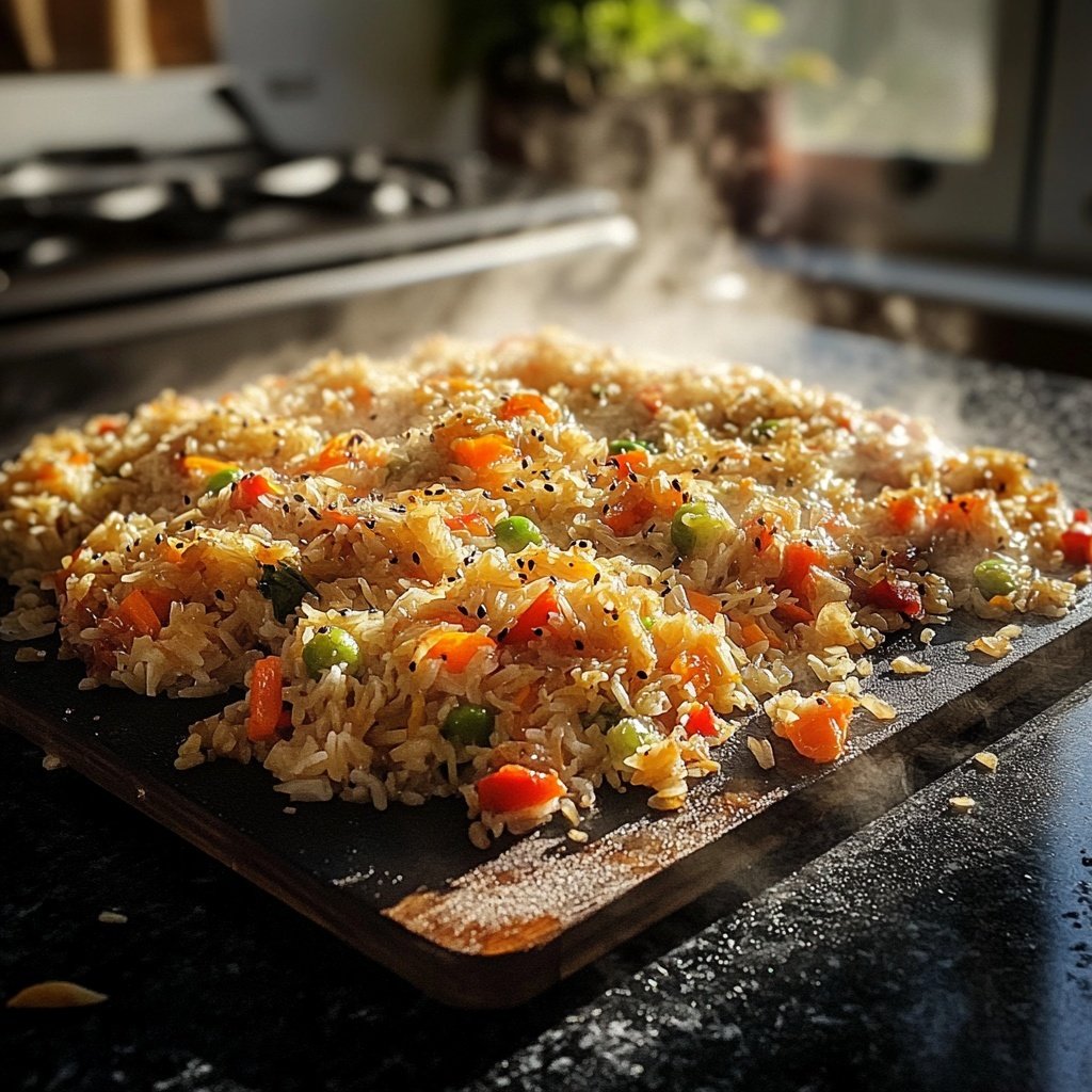 Gebratener Reis mit Sesamöl