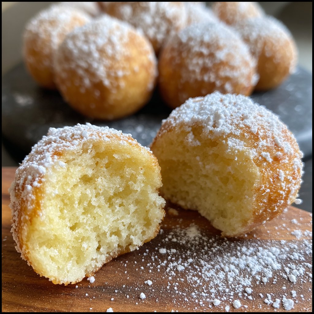 Quarkbällchen mit Vanillearoma