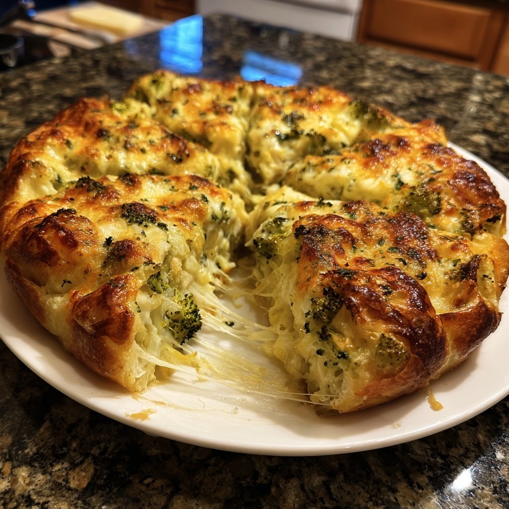 Nudelauflauf mit Brokkoli und Käse