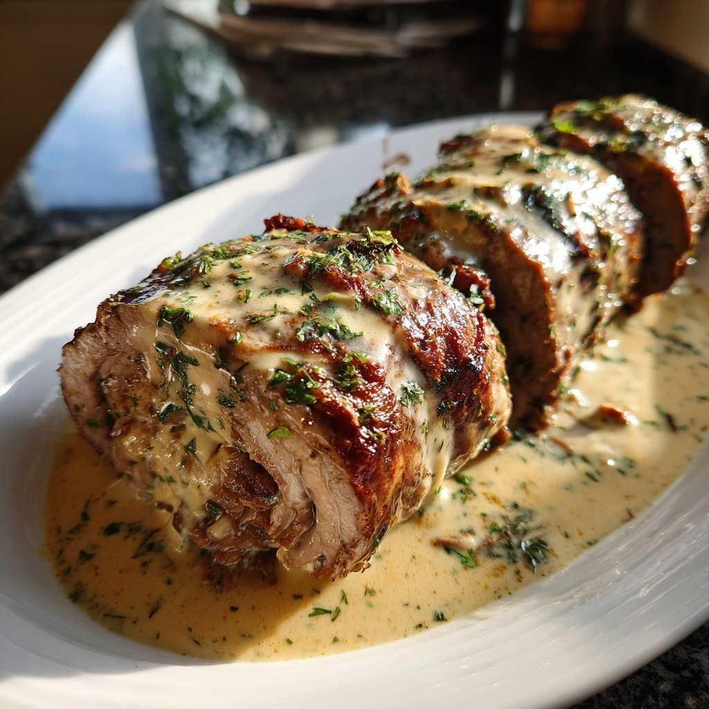 Hausmannskost Rinderrouladen mit Rahmsoße