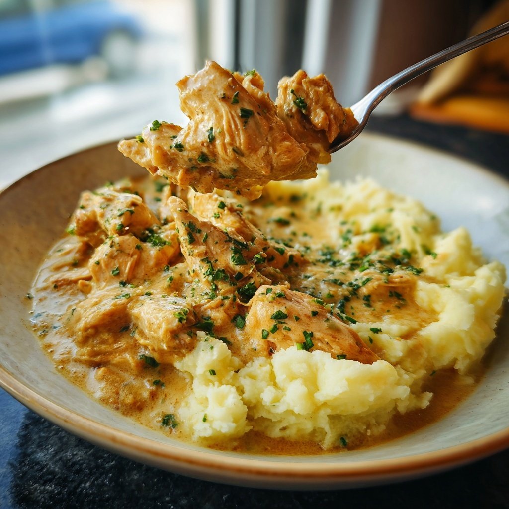 Hausmannskost Cremiges Hähnchen mit Kartoffelpüree