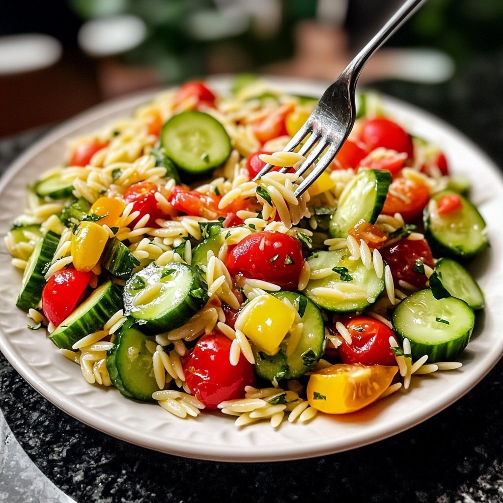 Mediterraner Orzo-Salat nach Omas Rezept