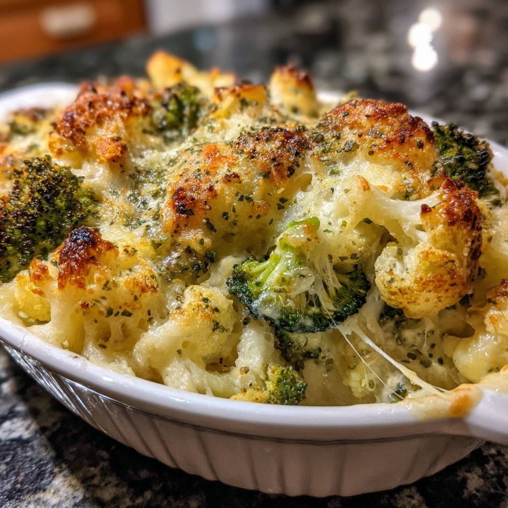 Blumenkohl Auflauf Mit Brokkoli