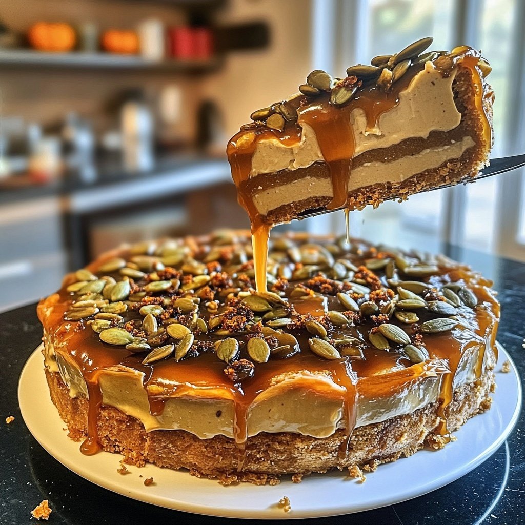 Ultimativer Kürbis-Karamell-Käsekuchen