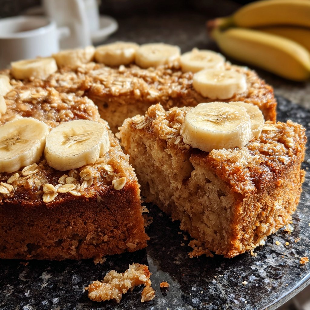 Bananenkuchen mit Hafermehl