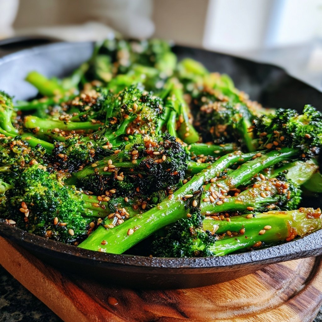 Brokkoli Pfanne Mit Sesam