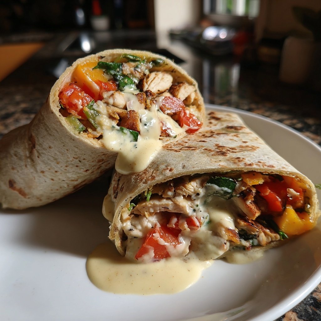 Wraps mit Joghurtsauce