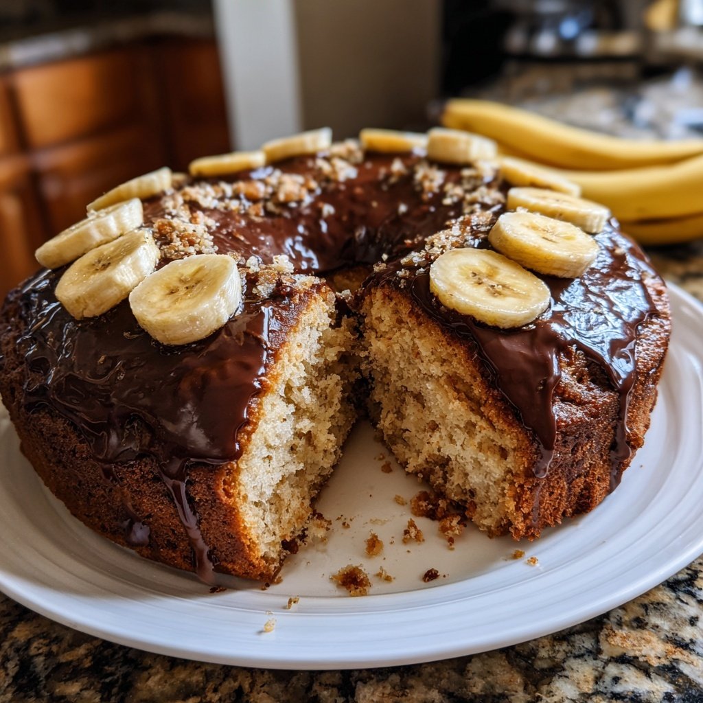 Bananenkuchen mit Kakao