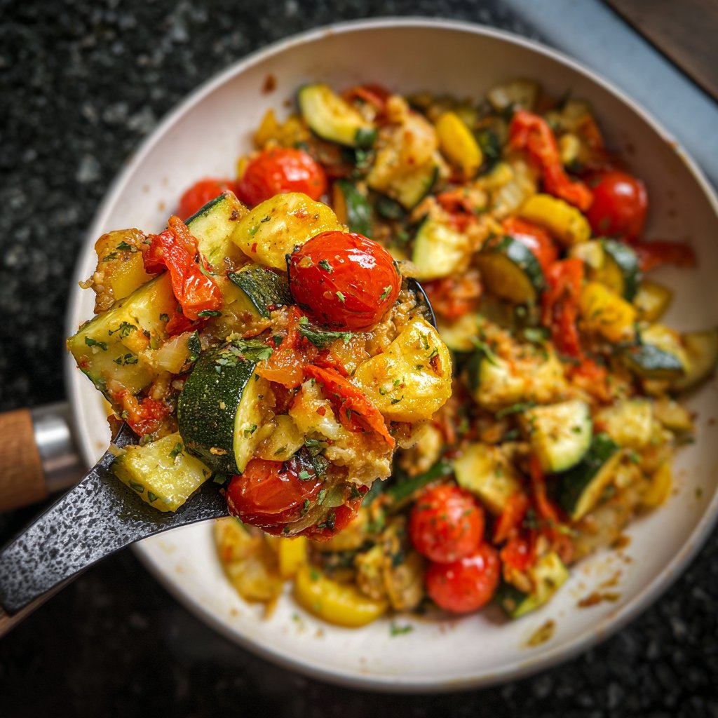 Kalorienarme Gemüsepfanne Vegan